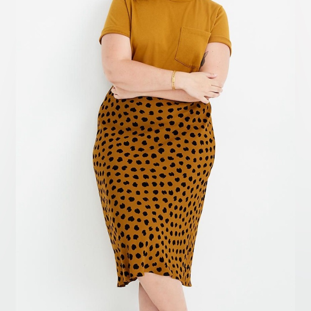 Madewell leopard Midi Skirt